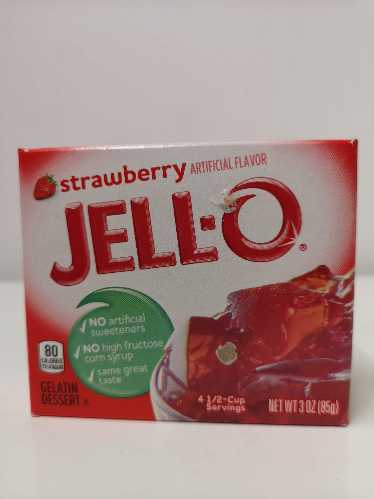 Jell-O mansikanmakuiset jälkiruoka-ainekset 85g
