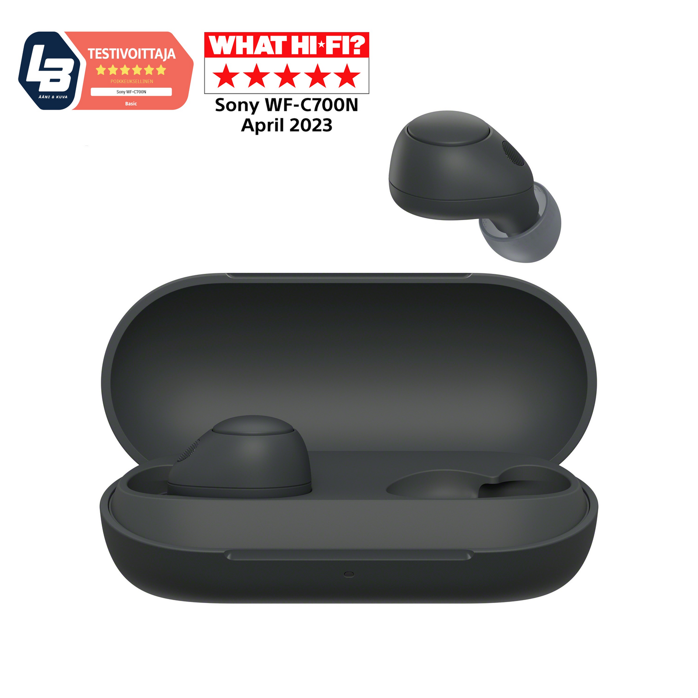 Sony WF-C700N -langattomat vastamelunappikuulokkeet, musta