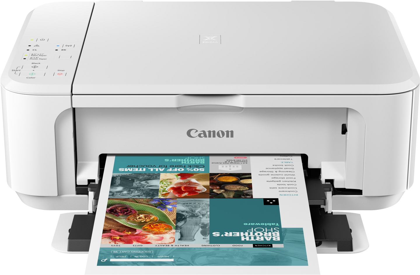 Canon Pixma MG3650S -monitoimitulostin, valkoinen