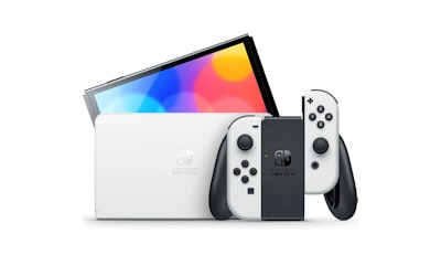 Nintendo Switch OLED pelikonsoli valkoinen - kuva