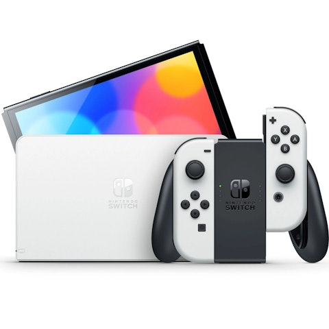 Nintendo Switch OLED pelikonsoli valkoinen