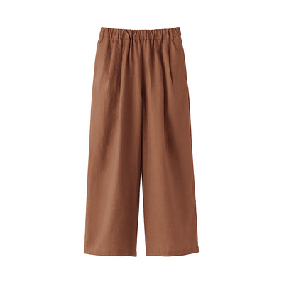 MUJI naisten väljät pellavahousut