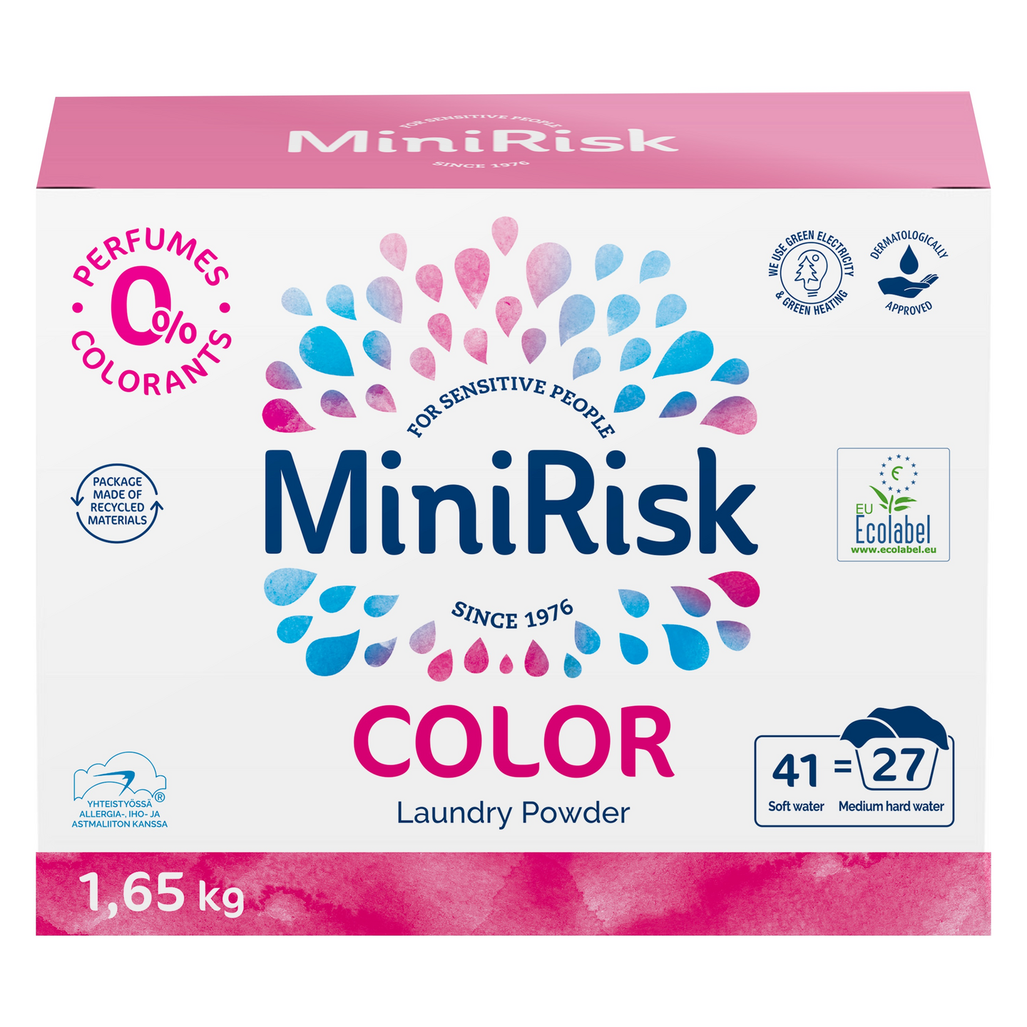 MiniRisk Color pyykinpesujauhe 1,65kg