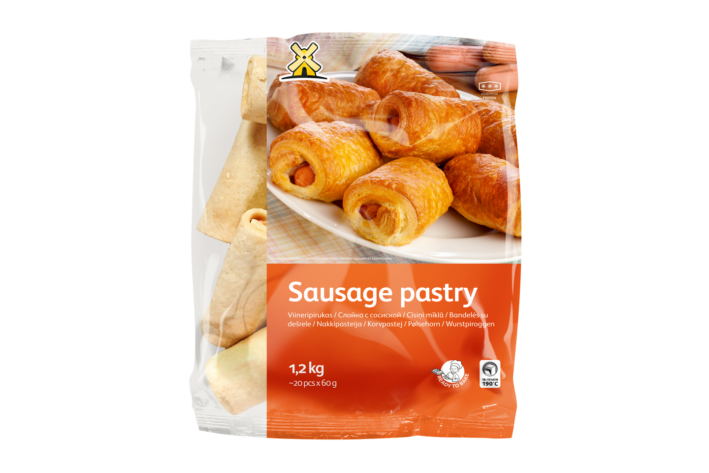 Eesti Pagar XL Nakkipasteija 60g/1200g pakaste