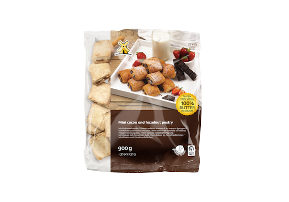 Eesti Pagar XL mini suklaa-hasselpähkinäpulla 30x30g esinostatettu pakaste