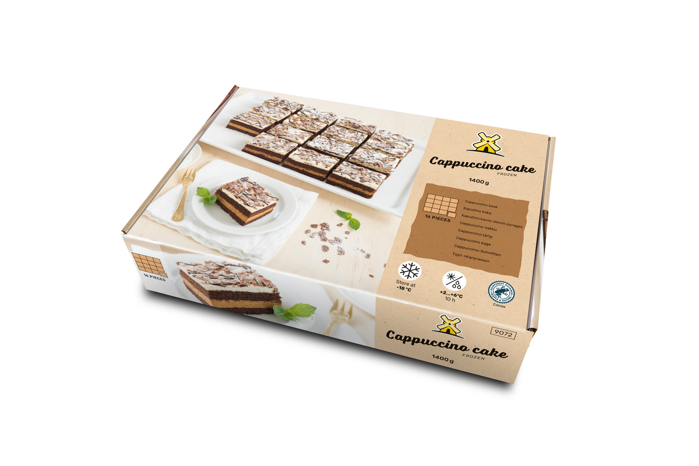 Eesti Pagar cappuccino-kakku 1400g/16 palaa pakaste