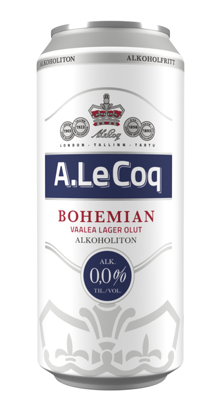 A.Le Coq Bohem lager olut 0% 0,5l
