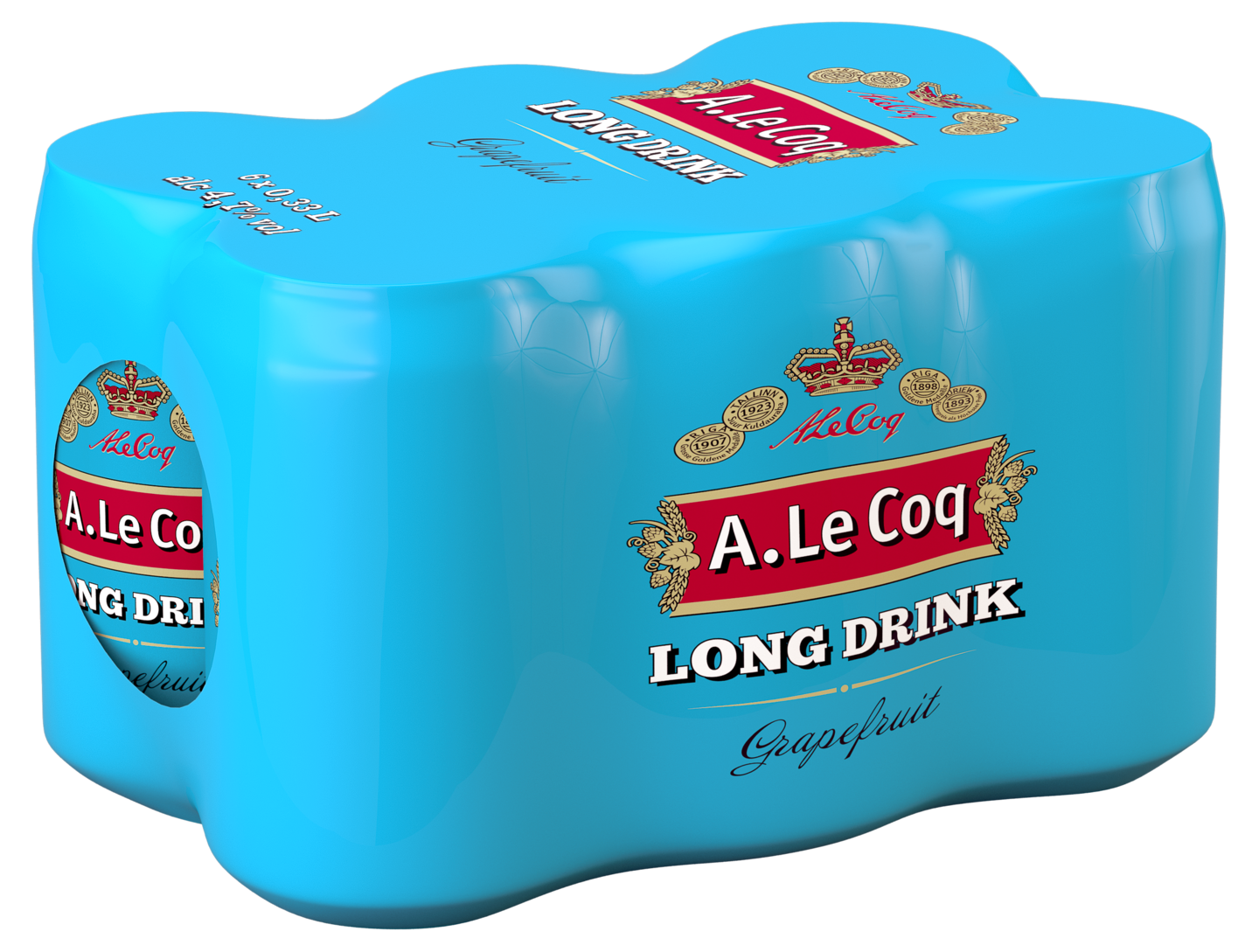 A. Le Coq Long Drink Grapefruit 4,7% 0,33l 6-pack