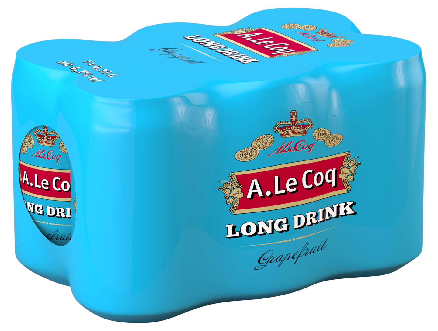 A.Le Coq Grapefruit Long Drink 4,7% 0,33l 6-pack DOLLY