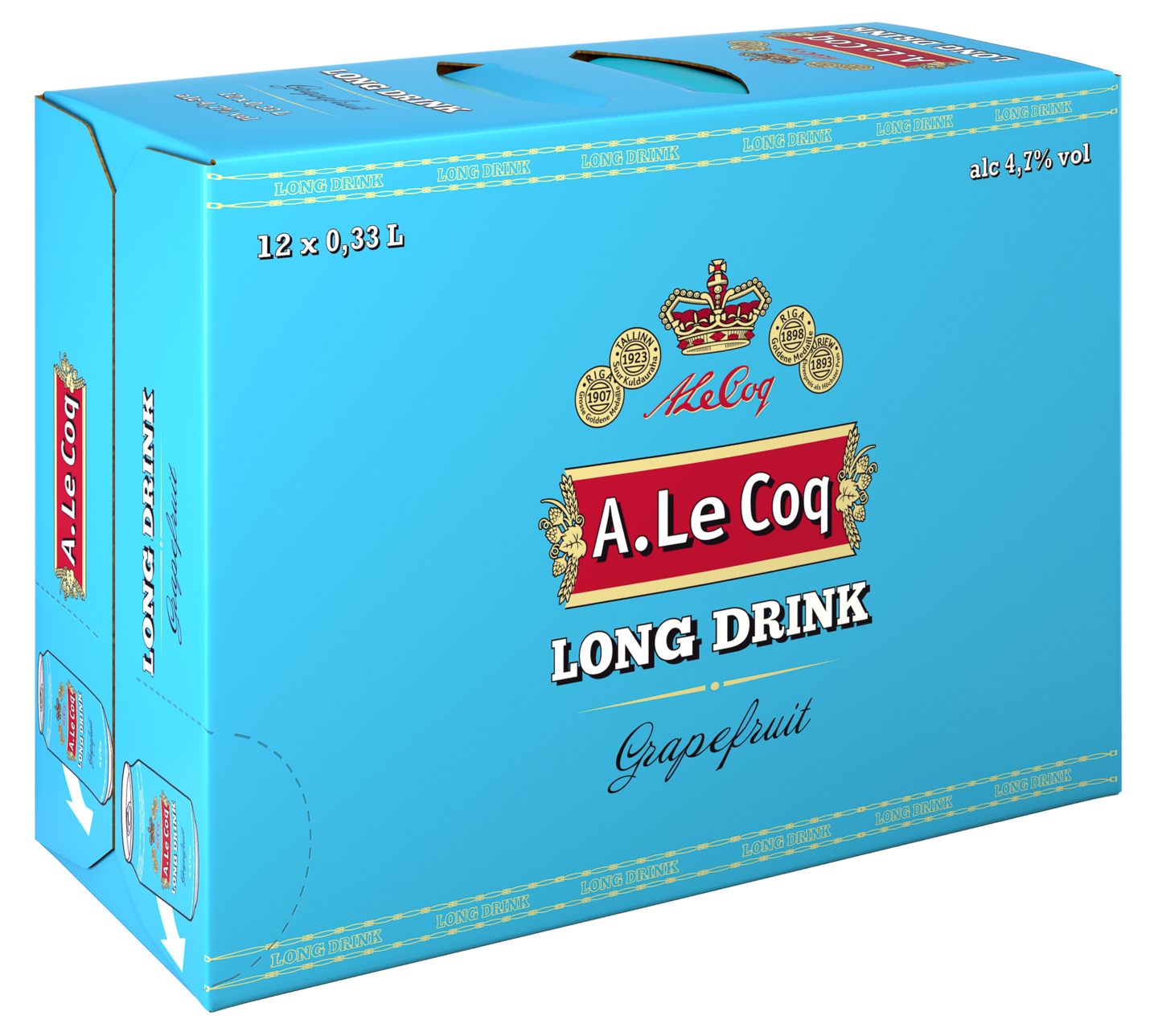 A.Le Coq Grapefruit Long Drink 4,7% 0,33l 12-pack
