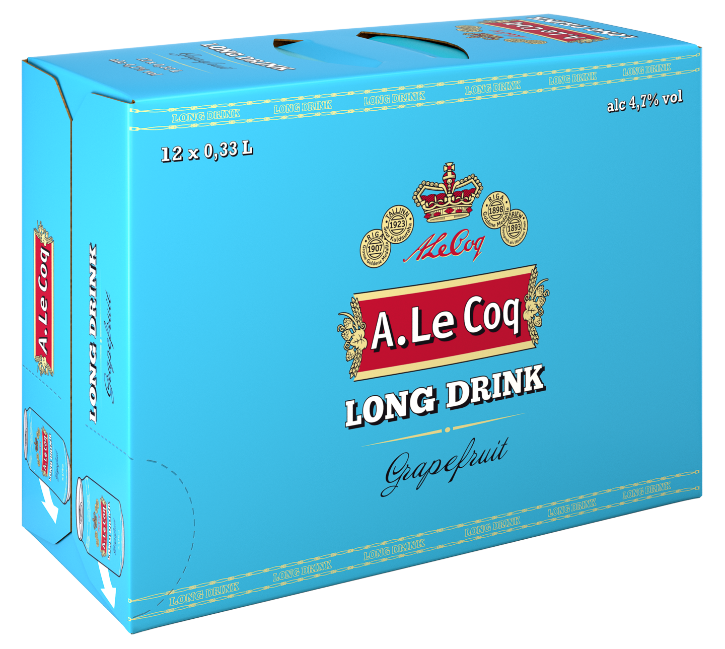 A. LeCoq Long drink 0,33L tlk x12-pakki Grape 4,7% | K-Ruoka Verkkokauppa