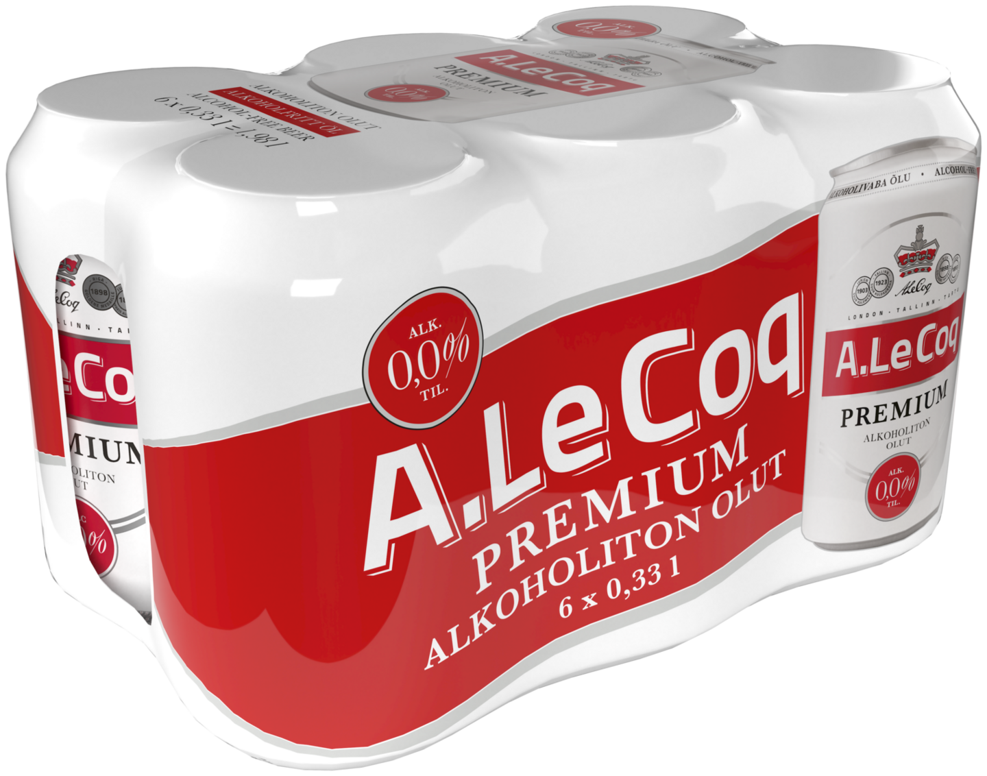 A.Le Coq Premium 0,0% 0,33l 6-pack