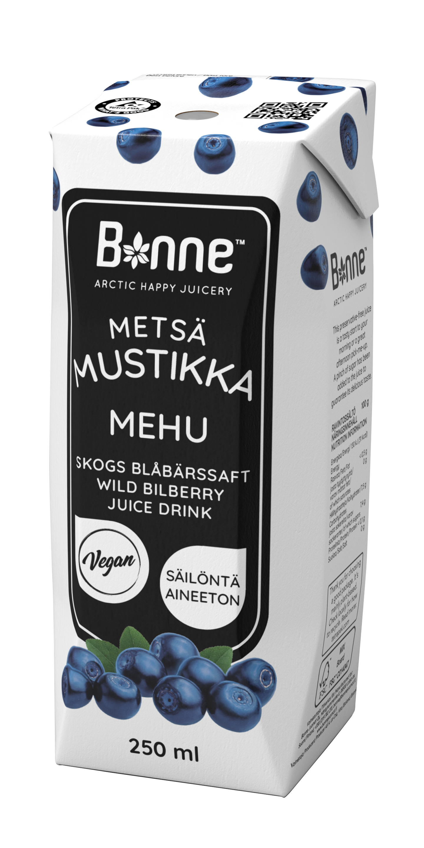 Bonne Premium Mustikkamehu 250 ml