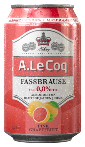 A. Le Coq Fassbrause Pink Grapefruit 0,0% 0,33l