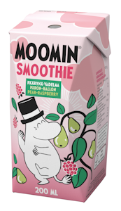 Moomin smoothie 200ml päärynä-vadelma