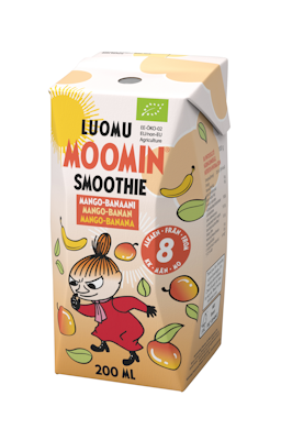 Moomin Luomu smoothie mango banaani 200ml 8kk