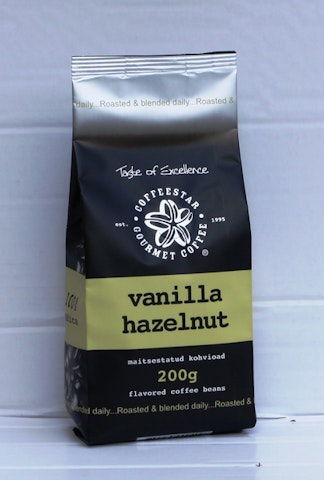 Coffeestar kahvipavut Vanilla Hazelnut 200g