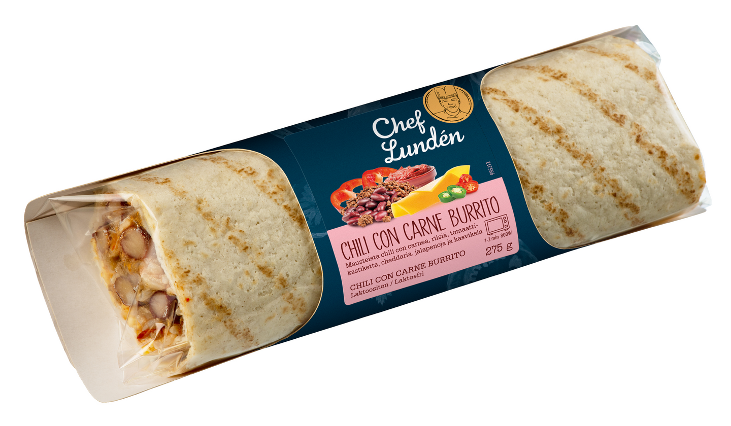 Chef Lundén chili con carne burrito 275g