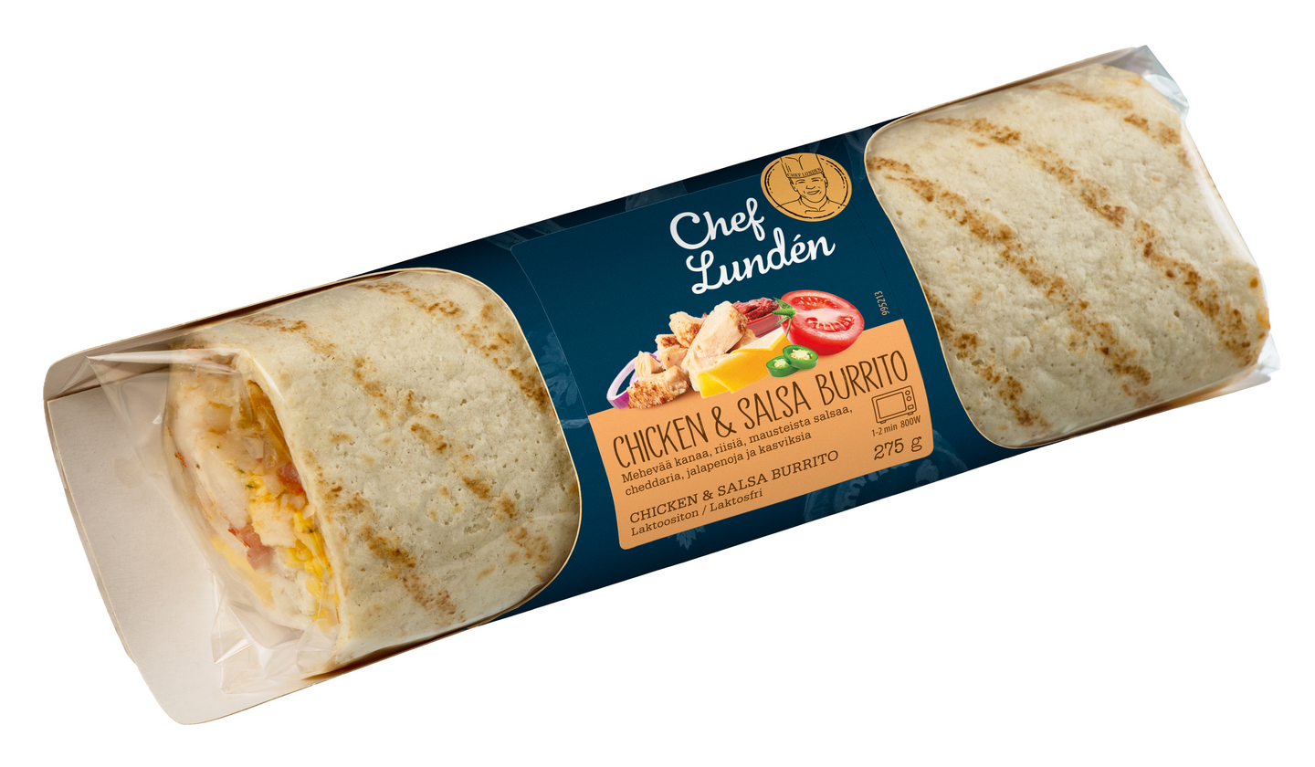 Chef Lundén kana salsa burrito 275g