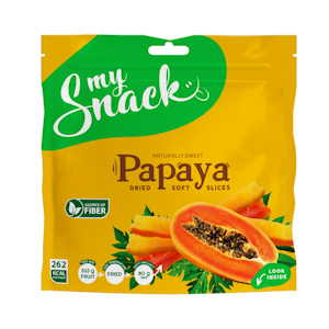 MySnack kuivattu pehmeä papaija 80g