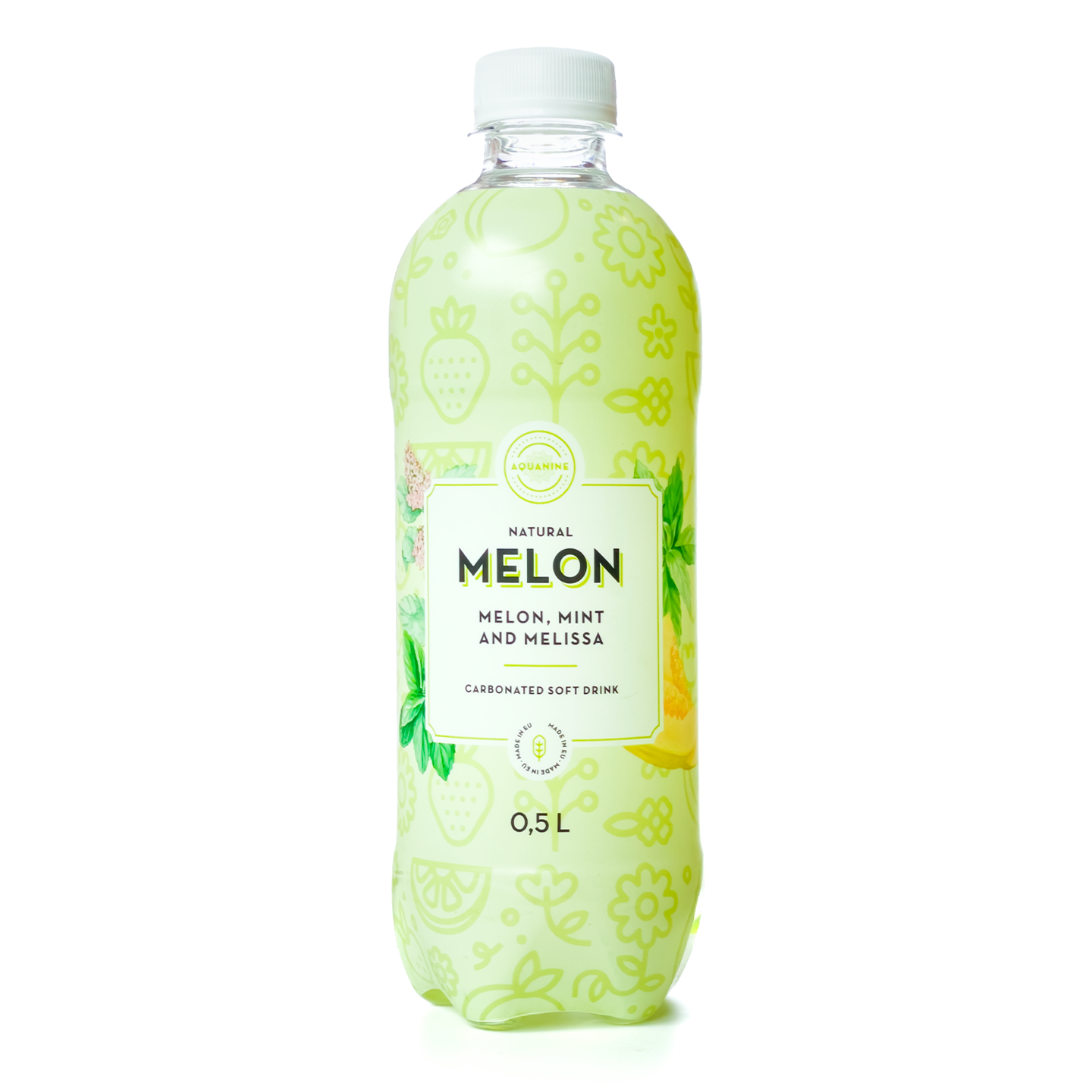 Aquanine Melon Meloni-Minttu-Melissa virvoitusjuoma 0,5l