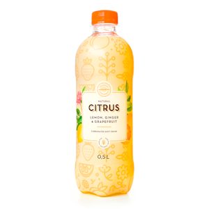 Aquanine Citrus Sitruuna-Inkivääri-Greippi virvoitusjuoma 0,5l