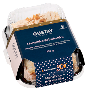 Gustav mansikka-britakakku 350g