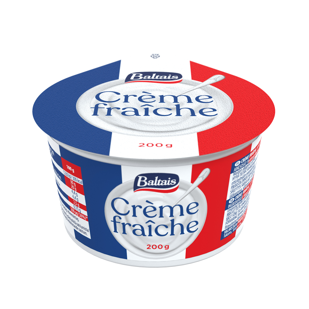 Baltais creme fraiche 30% 200g - HoReCa-tukku Kespro
