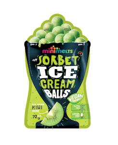 Minimelts Kiwi sorbet balls 72g