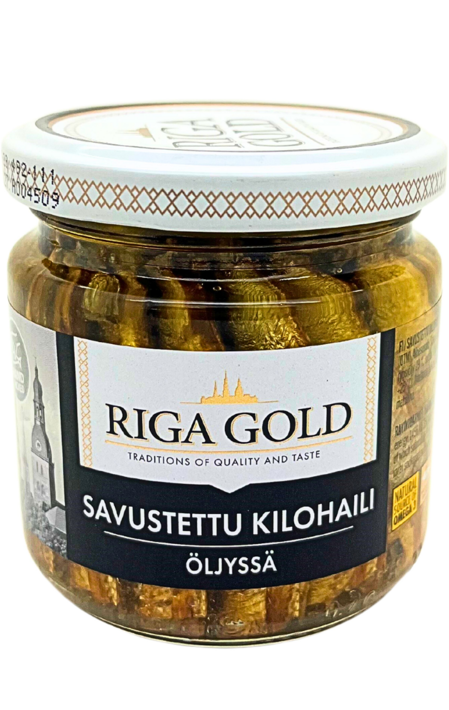 Riga Gold Savustettu Kilohaili öljyssä 185g/129g