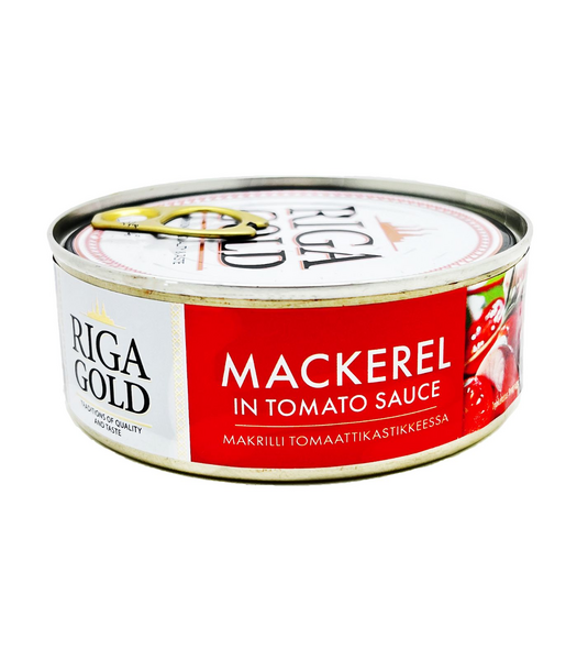Riga Gold Makrilli tomaattikastikkeessa 240g / 144g