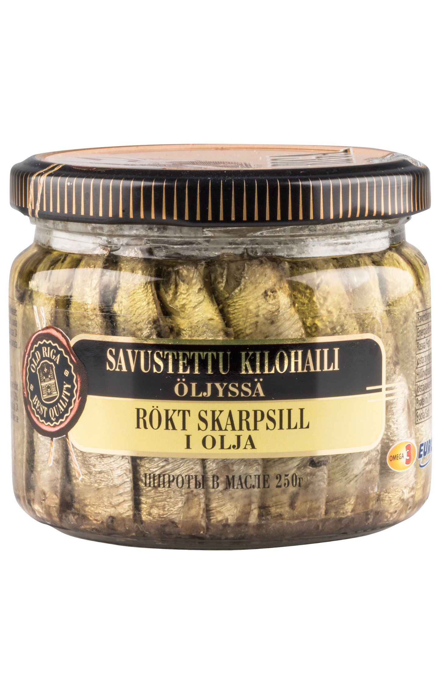 Old Riga savustettu kilohaili 250/175g öljyssä