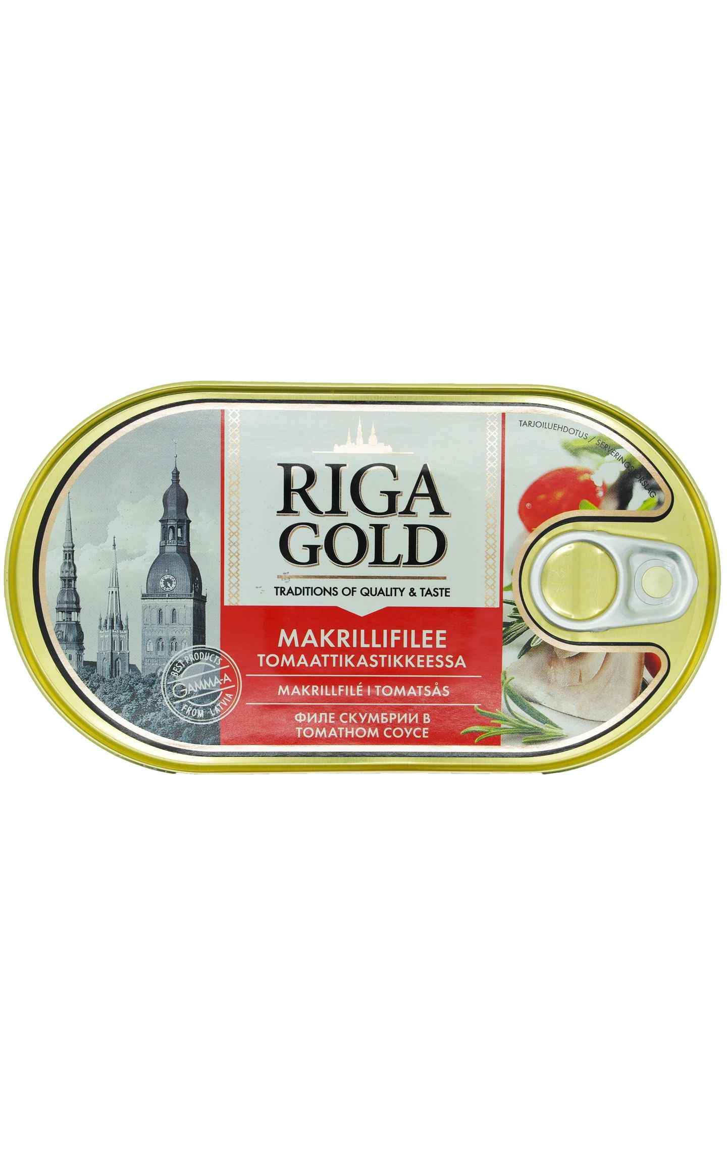 Old Riga makrillifilee 190/114g tomaattikastikkeessa