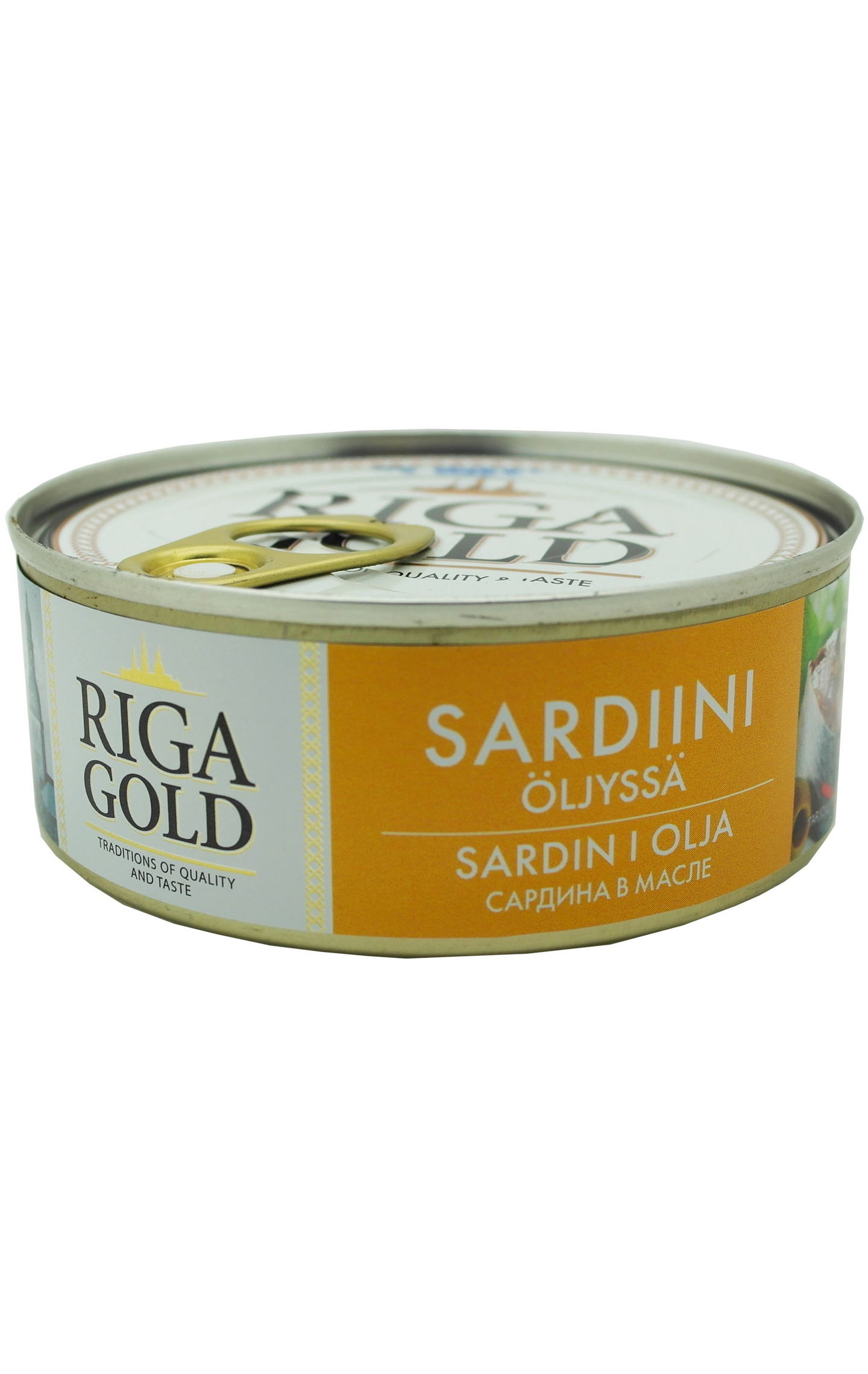 Riga Gold Sardiinipala öljyssä 240g/168g