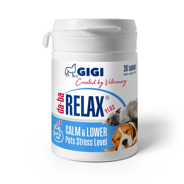 GIGI Da-ba Relax Plus rauhoittava lisäravinne kissalle ja koiralle 30 tablettia