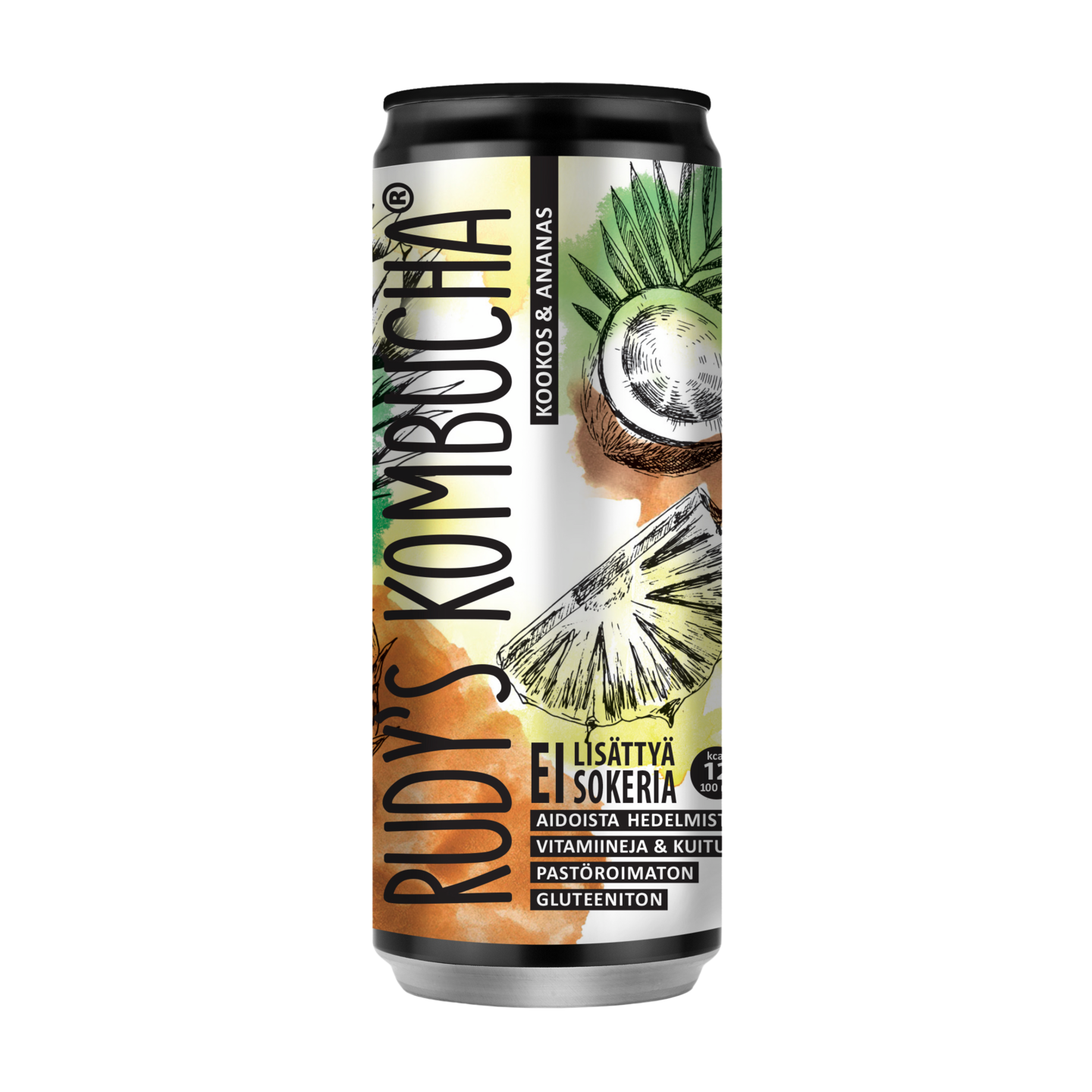 Rudy's Kombucha- Coconut & Pineapple (330ml)