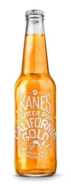 Kane´s Glitter Pop California Gold Peach & Passion fruit 0,33l