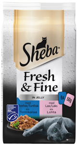 Sheba Fresh&Fine 6x50g Kalalajitelma hyytelössä MSC