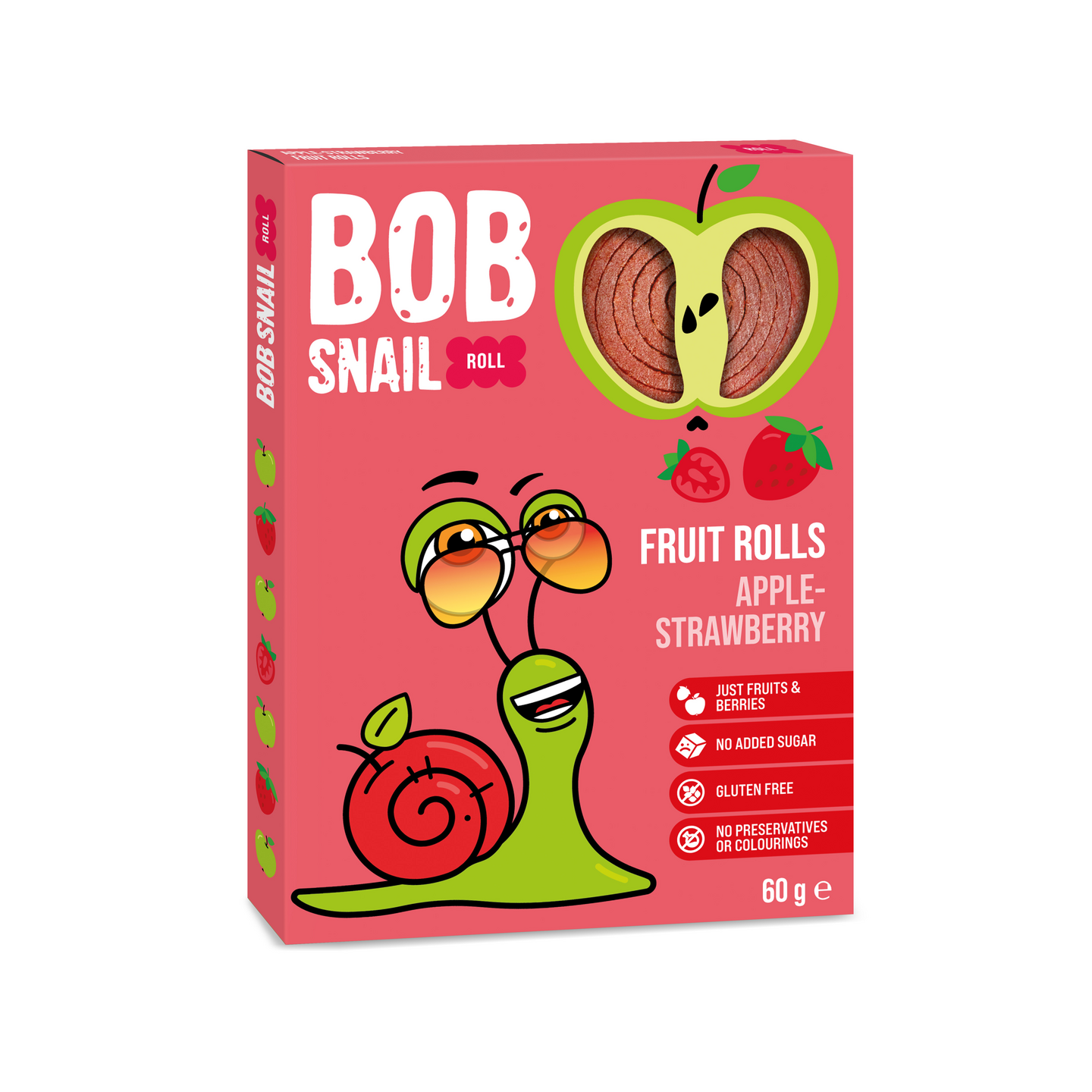 Bob Snail omena- mansikkarulla 60g