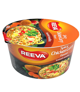 Reeva Kuppinuudeli kananmakuinen tulinen curry 75g