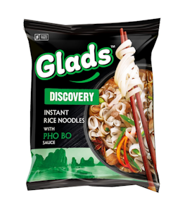 Glads Discovery Riisinuudeli Pho Bo kastikkeella 65 g