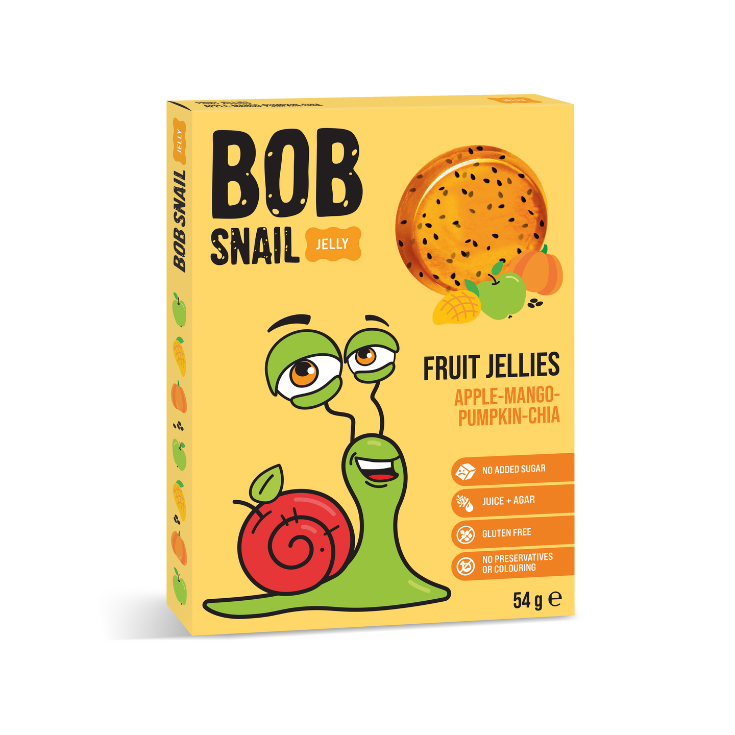Bob Snail marmeladi 54g omena mango kurpitsa chia