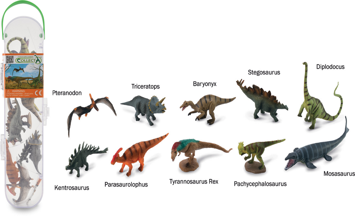 CollectA Minidinosaurukset putkessa lelu