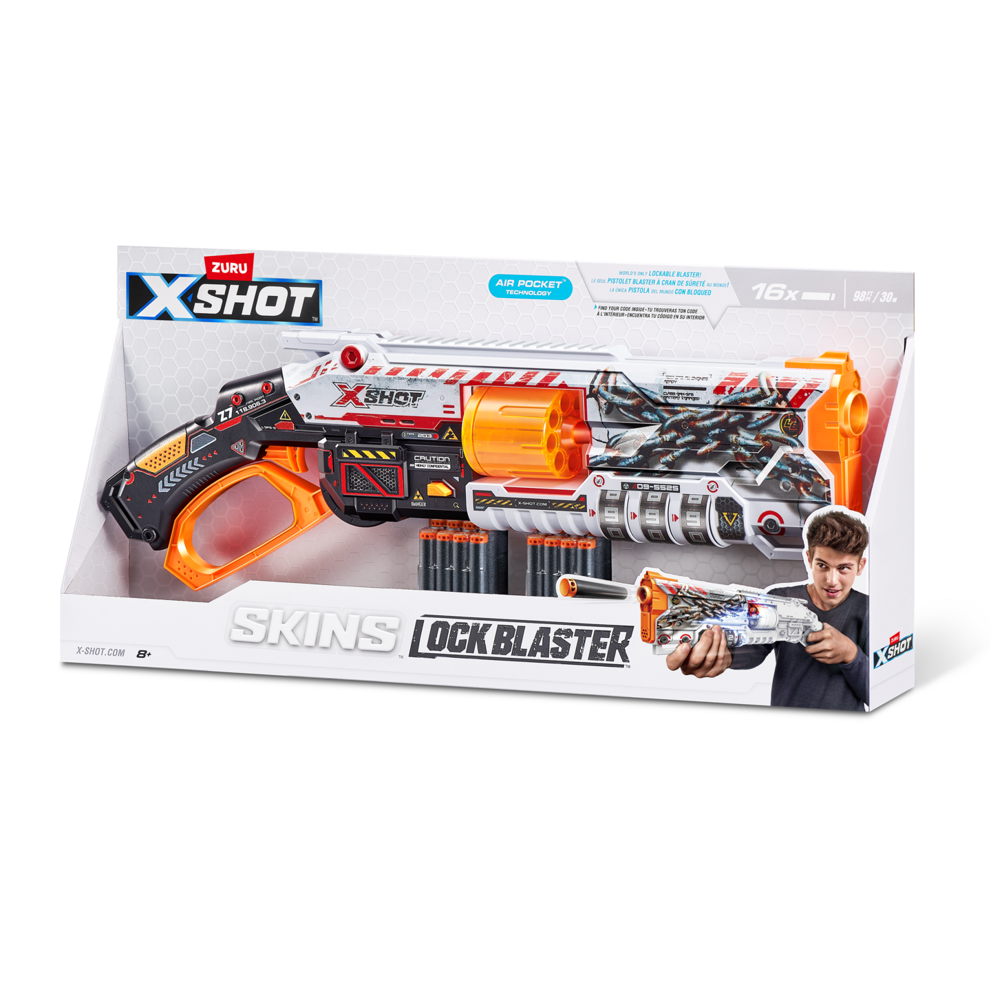 Gun Lock X-SHOT Skins Lock Blaster - QR Code Locking Dart Gun With