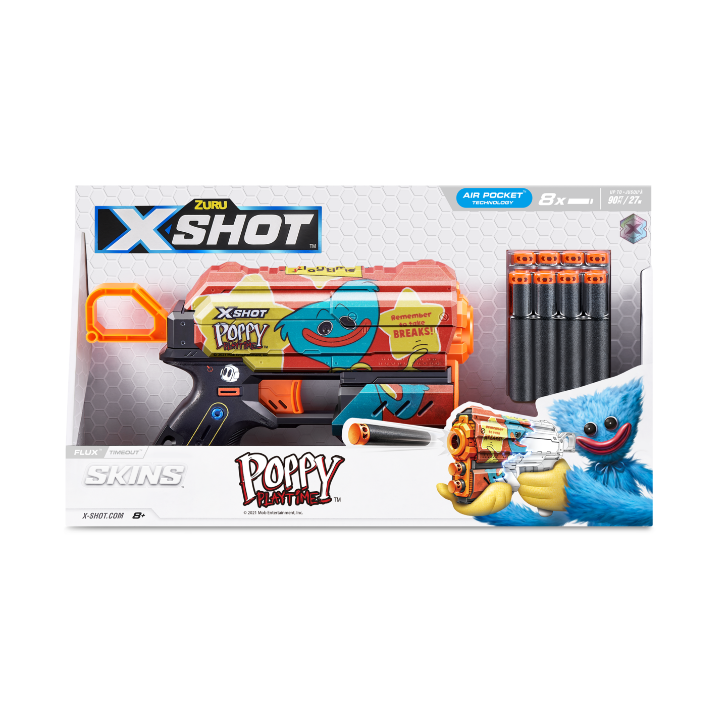 X-Shot Skins Flux Poppy Playtime pehmonuoliase