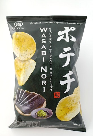 Koikeya wasabin- ja norinmakuinen perunalastu 100g