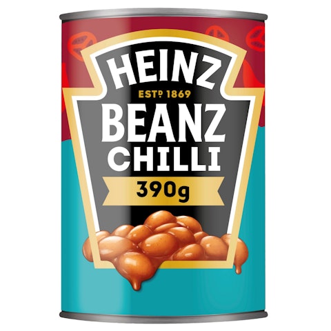 Heinz Chili beans valkoisia papuja 390g mausteisessa tomaattikastikkeessa