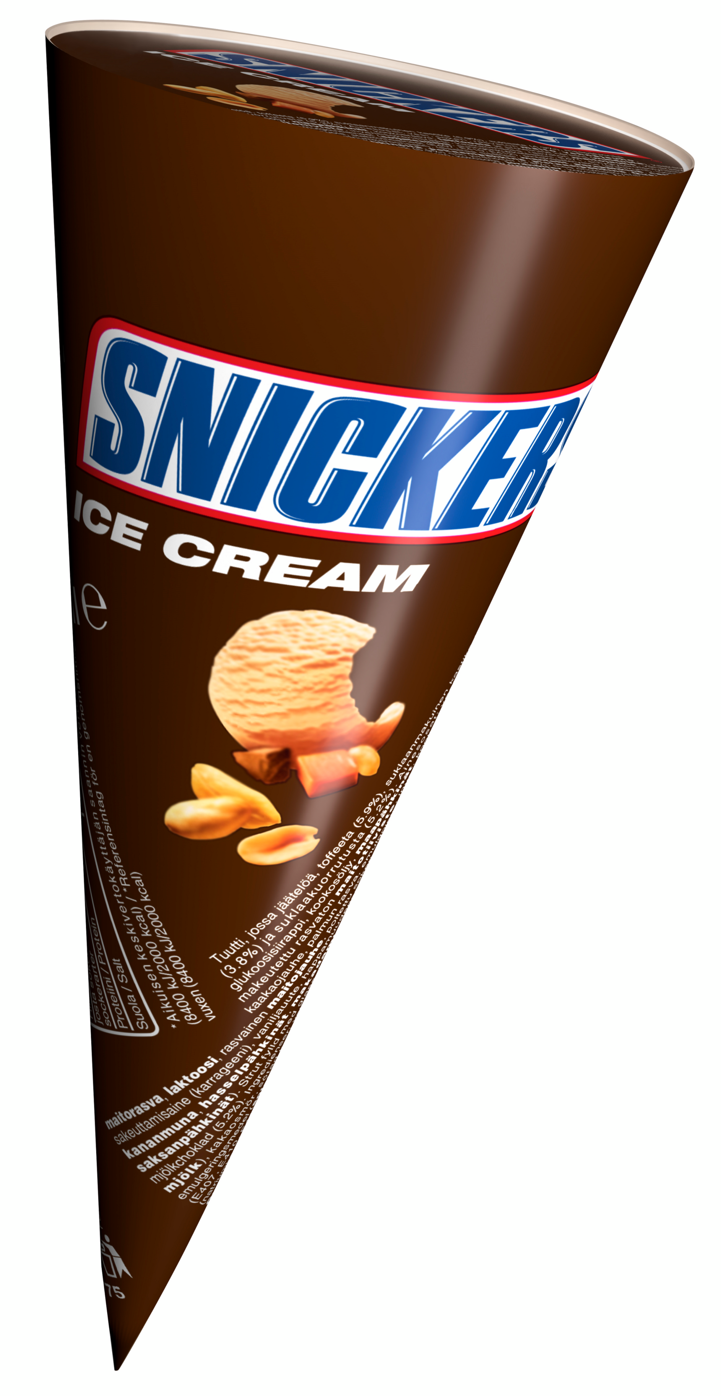 Snickers jäätelötuutti 70g/110ml