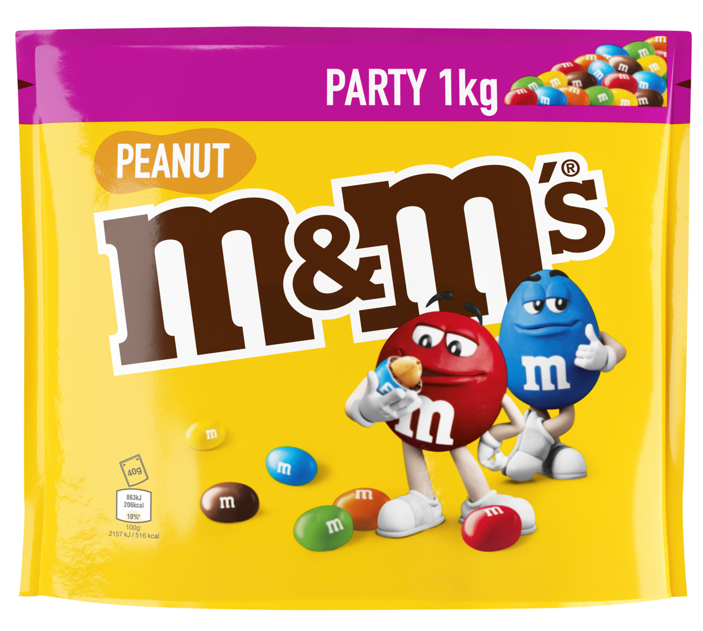 M&M's suklaarae 1kg Peanut