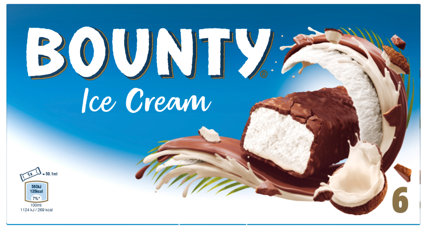 Bounty jäätelö 6x39,1g
